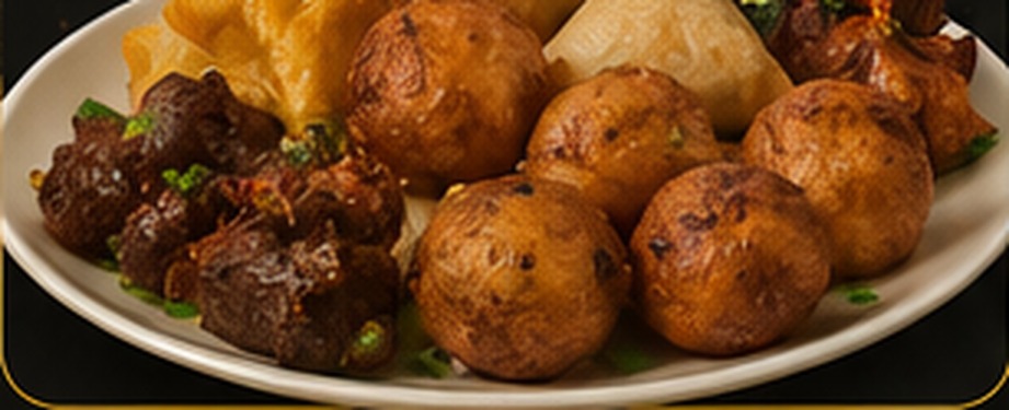 Solo Pack — 1 Spring Roll, 1 Samosa, 4 Puffpuff, 2 Mosa, 1 Beef or Gizzard