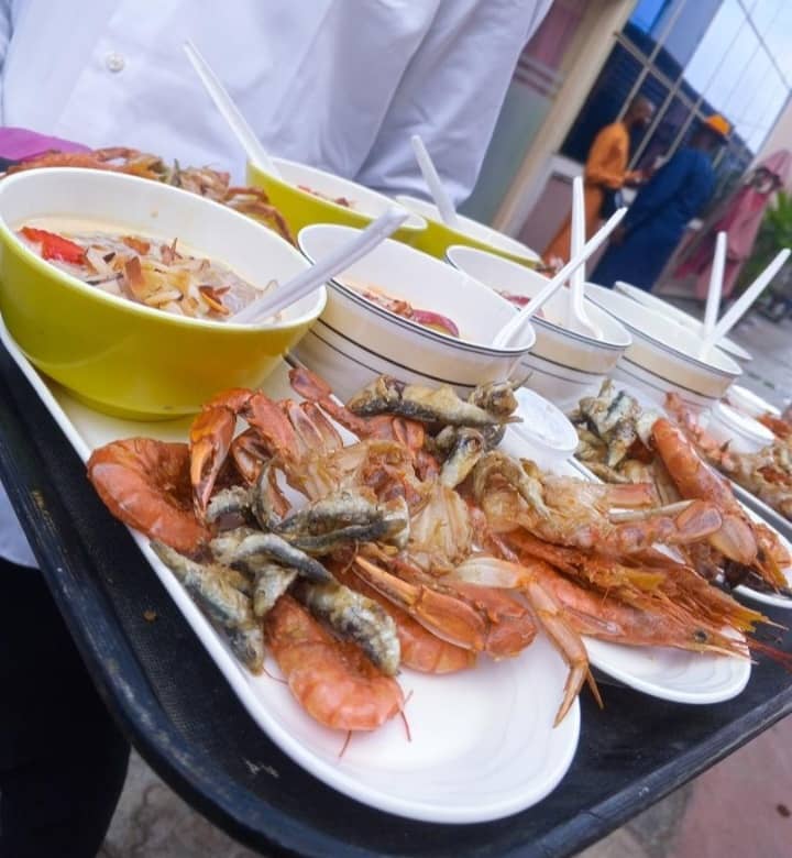Tapioca — Seasoned Prawns, Crab, Grapes, Coconut Flakes, Apple